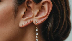 boucle d'oreilles deuxieme trou