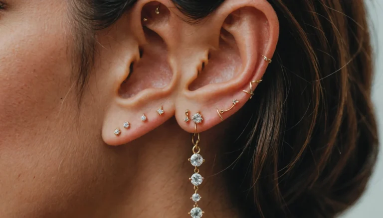 boucle d'oreilles deuxieme trou