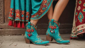 bottines style indien femme