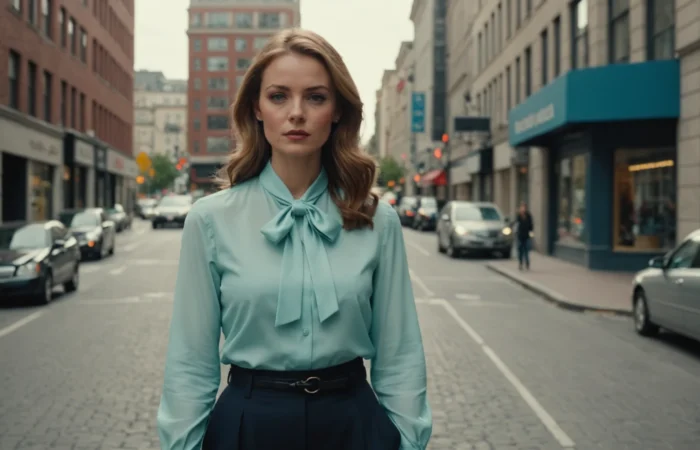 blouse à nouer devant