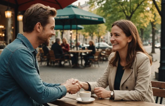 que signifie une femme qui vous touche le bras